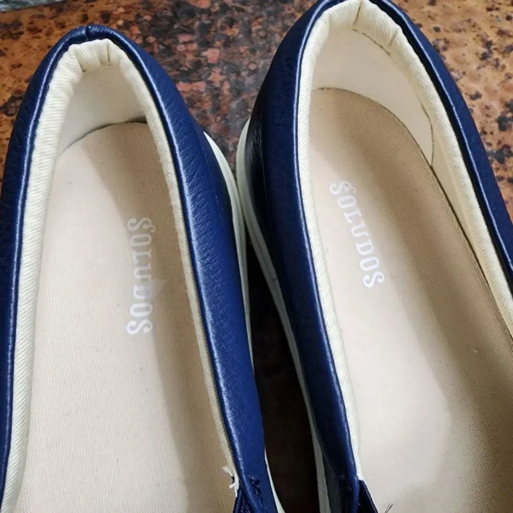 Soludos Sz.8 Navy Ibiza Slip On Sneaker